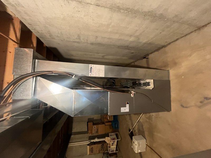 Performed annual maintenance on two Lennox 10-year-old cooling systems. Conducted electrical testing with multimeter to verify proper voltage readings (30.8V AC) and inspected air handler unit located in basement. Both systems are functioning properly and service was completed per manufacturer specifications.