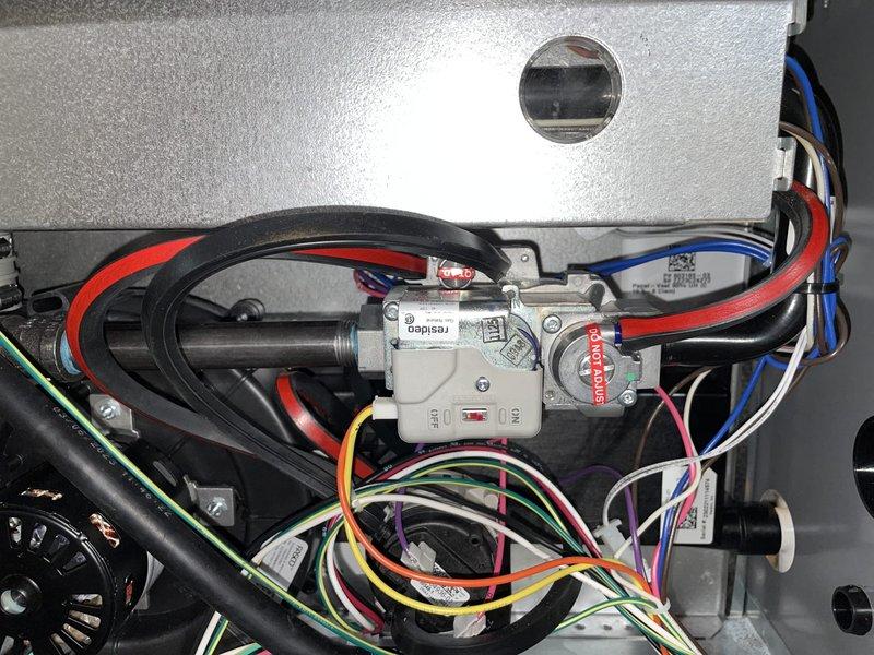 Replaced faulty gas valve on Lennox heating system to restore heat function. Documented existing burner assembly corrosion and wear. Scheduled follow-up appointment for replacement of burners upon parts arrival to complete full system restoration.