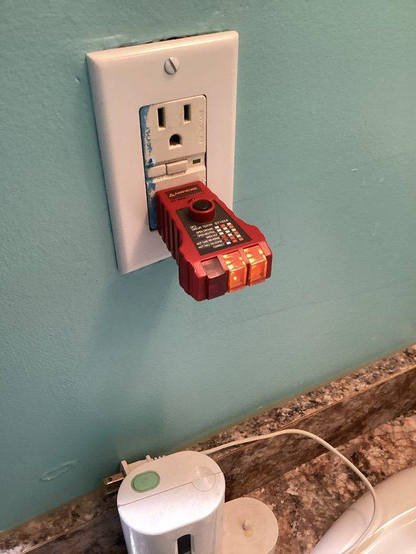 Conducted a complimentary electrical inspection of the customer's residential circuit breaker panel and outlet functionality. Performed diagnostic testing of electrical outlets using circuit analyzer to verify proper wiring and grounding integrity, and inspected the main panel for proper labeling and potential safety issues. Panel inspection revealed organized breakers with appropriate labeling, including dedicated circuit for refrigerator, with no immediate safety concerns identified.