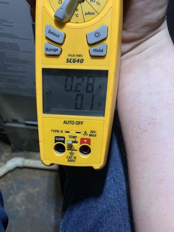 Performed super tune up service on two HVAC units under 10 years old. Conducted electrical system diagnostics with multimeter, confirming proper voltage readings within manufacturer specifications. Replaced two April Aire #213 air filters as requested to maintain optimal system performance and indoor air quality.