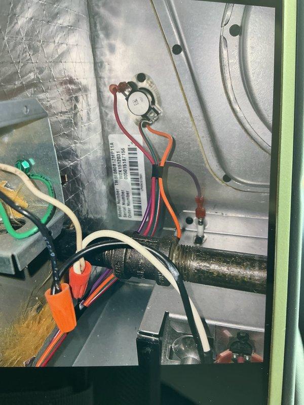 Performed scheduled cooling tune-up on 9-year-old outdoor AC unit. Inspected internal electrical components including circuit board connections and wiring integrity. Verified proper operation of temperature sensors and limit switches, with all connections secure and no visible damage to components.