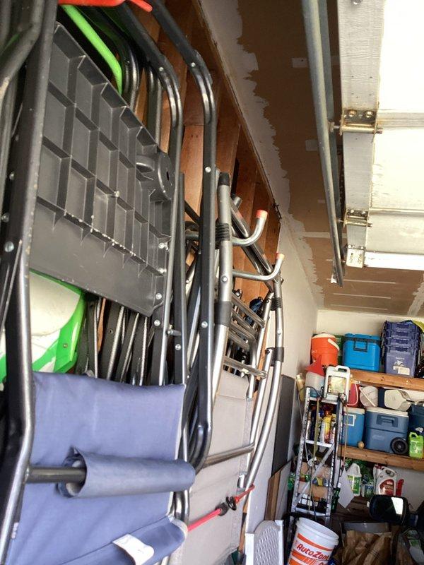 Completed electrical estimate for replacement of exterior lighting fixtures, including two garage lights and porch lights at front and back entrances. Inspected current installation conditions and documented existing wiring configuration to ensure proper replacement specifications.