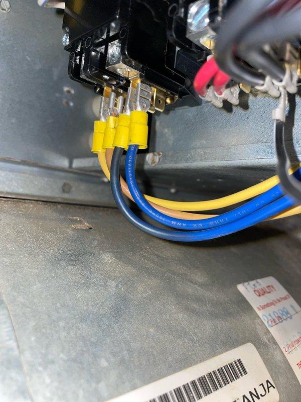 Successfully replaced faulty blower motor in HVAC system as scheduled. Inspected and reconnected all electrical wiring components properly, ensuring secure connections with wire nuts. Disposed of old motor per instructions and verified proper system operation before completing service.