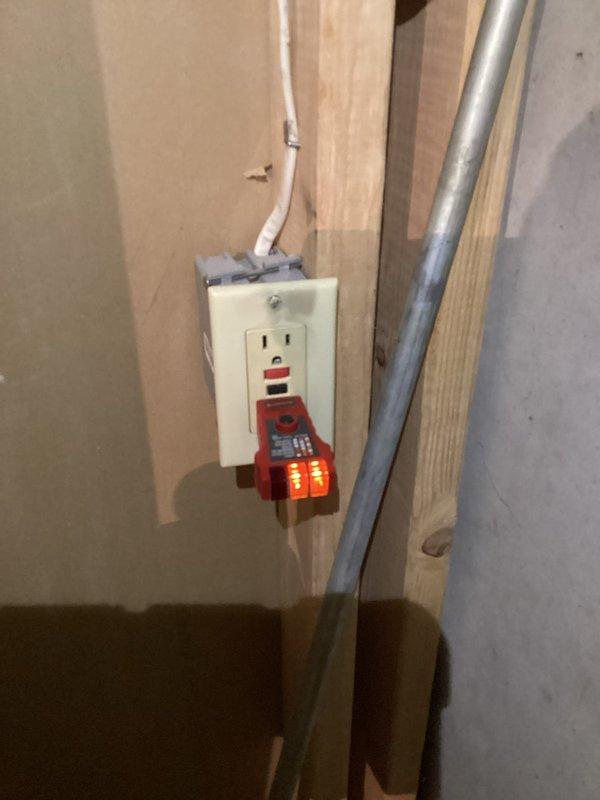 # Electrical Maintenance - Home Audit Summary

Completed comprehensive electrical safety inspection of residential property. Performed circuit testing at exposed outlet in unfinished space using professional outlet analyzer, confirming proper wiring configuration and grounding integrity. Conducted thorough examination of main electrical panel, verifying breaker functionality, wire routing organization, and connection integrity across all circuits. All electrical components inspected showed proper installation with adequate wire management, correct neutral and ground bar terminations, and no visible signs of overheating, corrosion, or code violations. System found to be in safe operating condition.