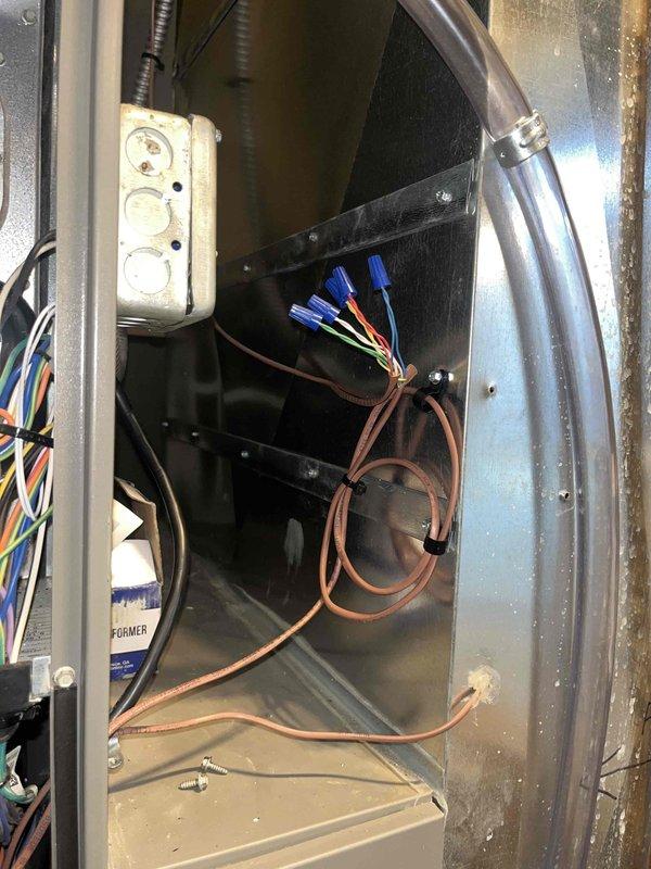 # Service Report: Furnace Control Board Replacement

Replaced failed circuit board on main floor furnace unit. Removed access panel, disconnected existing wiring harnesses from defective control board, and installed new OEM replacement board with proper wire terminations. Verified all electrical connections were secure and properly seated. Restored power to unit and confirmed successful ignition sequence and proper operation of blower motor and gas valve controls. System tested and operating normally with heat restored to main floor zone.