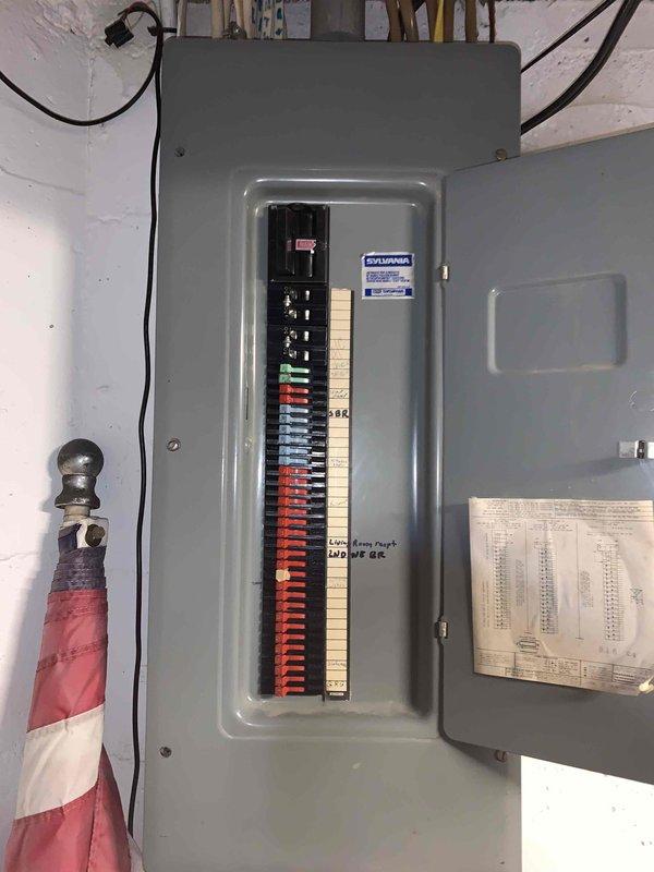 Completed comprehensive electrical inspection of residential property including exterior service entrance and main electrical panel. Inspected exterior meter base installation, service conduit routing, and weatherhead connections for proper code compliance and physical condition. Evaluated main electrical panel in basement area, documenting circuit breaker configuration, panel loading, and proper identification of circuits. Photographed electrical service equipment and panel interior for record-keeping purposes. All observed components were documented for homeowner review as part of complimentary electrical safety audit.