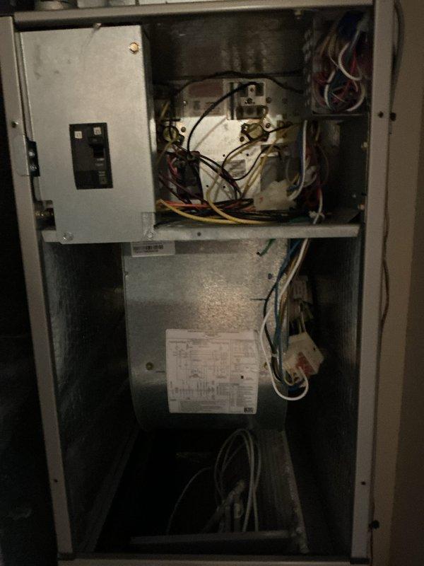 Completed comprehensive cooling maintenance tune-up on two HVAC units. Performed full system inspections including electrical component testing, capacitor checks, blower assembly evaluation, and ductwork examination. Both systems were found operating properly with all components functioning within normal parameters. Cleaned and secured electrical connections, verified proper airflow through ductwork, and confirmed all safety controls and circuit breakers were operational. Interior cabinets and access panels were inspected and properly secured upon completion.