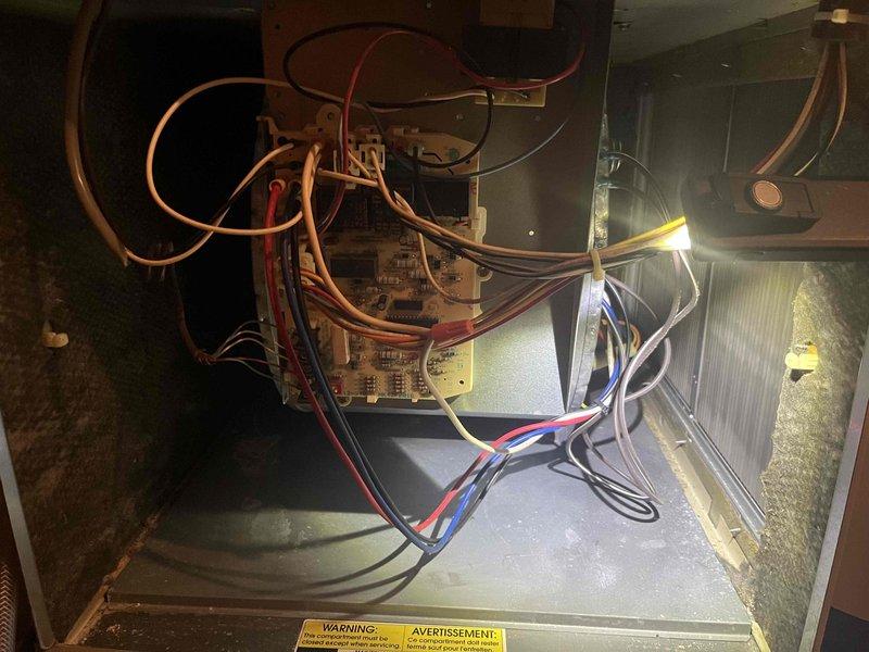 Completed comprehensive cooling system tune-up on single outdoor condensing unit located at side of property. Performed standard maintenance protocol including inspection of control board and electrical connections, verification of refrigerant levels, cleaning of condenser coils, and system performance testing. Unit operational and running within normal parameters upon completion.