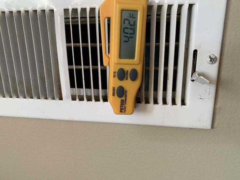 Completed comprehensive cooling tune-up service on two 2022 AC units, including one attic-mounted system. Performed standard maintenance procedures, verified system operation, and measured supply air temperatures at multiple registers, recording readings of 47.4°F and 51.3°F to confirm proper cooling performance. Provided replacement air filter for attic unit and processed preventive maintenance agreement renewal during visit.