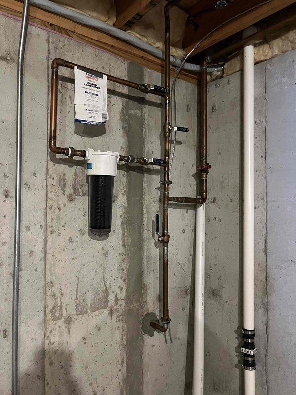 Installed a 50-gallon gas tall water heater in a 23-year-old residence, replacing the existing unit. Installation included setting up the new heater with a 3/4-inch pressure reducing valve (PRV), connecting copper supply lines, and ensuring proper venting through the existing HVAC infrastructure. Work was completed in compliance with City of Wentzville permit requirements, with all plumbing connections secured and tested for proper operation.