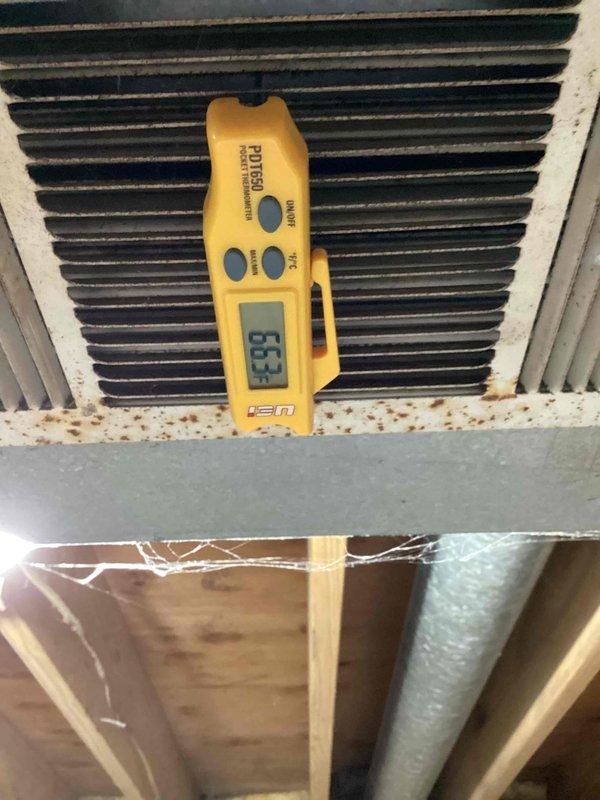 Replaced defective air handler control board to restore system operation. Removed failed control board, installed new replacement unit, reconnected all electrical wiring including thermostat connections and safety circuits, and verified proper system functionality. Tested heating and cooling modes with unit operating normally at completion, confirmed temperature readings, and disposed of defective control board per protocol.