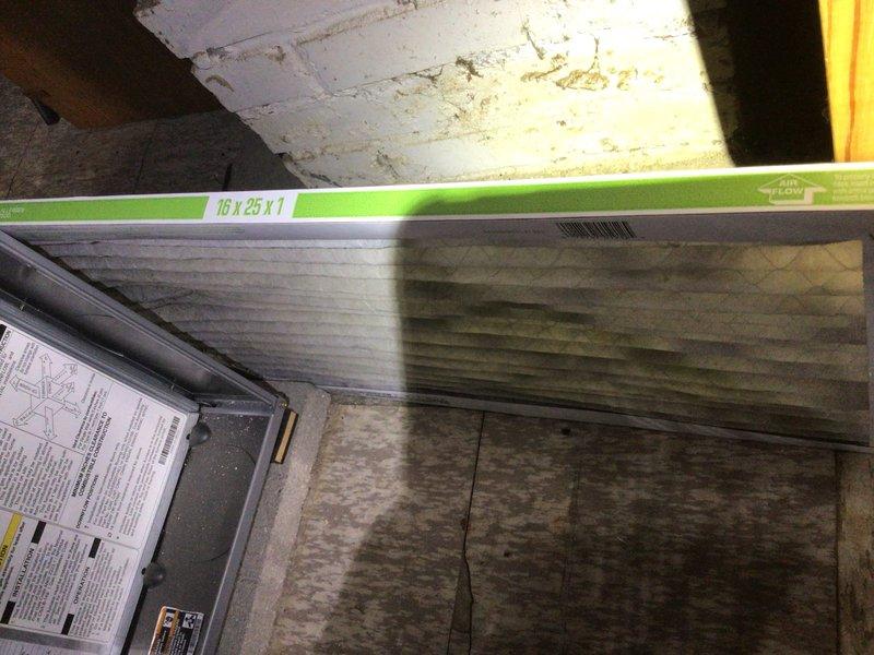 Completed cooling system tune-up on a single air conditioning unit over 10 years old located in the backyard. Performed comprehensive maintenance inspection including visual assessment of the outdoor condenser unit and indoor air handler system located in the attic space. Documented equipment condition with photos showing the air handler unit with 18x25x1 filter specifications and associated electrical components, noting some ceiling staining in the attic area that may warrant future monitoring for potential moisture issues.