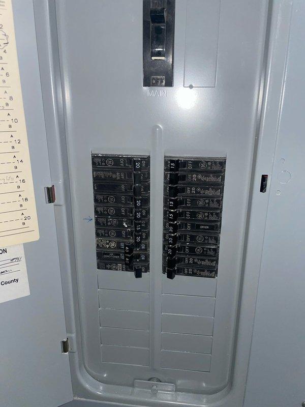 Responded to service call for AC unit running continuously with compressor not cycling off. Upon arrival, verified thermostat was calling for cooling with room temperature matching setpoint at 75 degrees, indicating potential thermostat malfunction or wiring issue preventing proper system communication. Inspected electrical panel to verify proper breaker operation and power supply to HVAC system. Diagnosed issue as faulty thermostat failing to break circuit when temperature setpoint was reached, causing compressor to run non-stop. Recommended thermostat replacement to restore proper system cycling and prevent compressor damage from continuous operation.