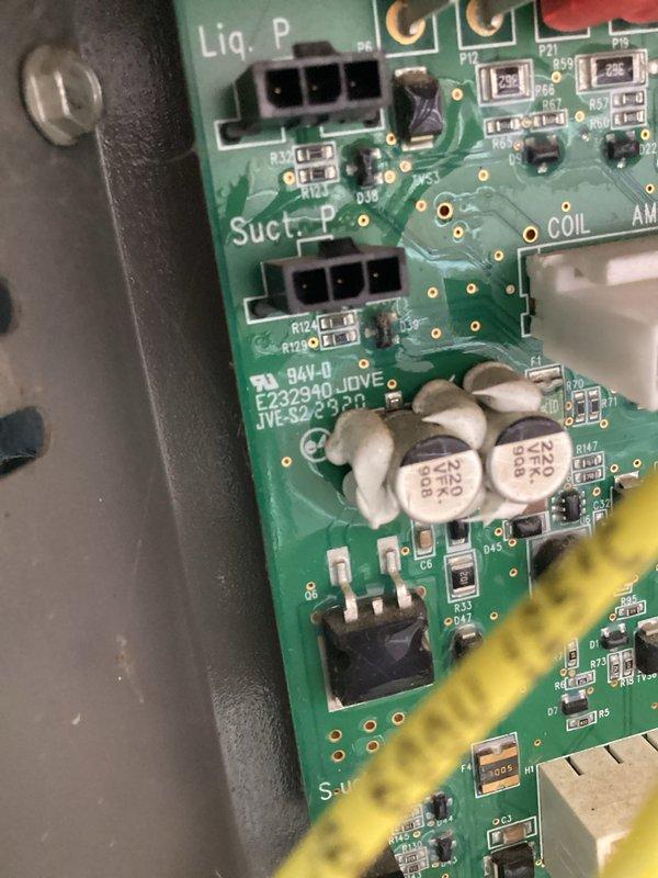 Responded to no cooling complaint on Lennox unit model CX35-35B-6F-20, serial number 1521D00183, located at side of home. Upon arrival, inspected outdoor condensing unit and control board for proper operation. Examined circuit board connections including liquid pressure, suction pressure, and coil sensors to verify all electronic components and connections were secure and functioning correctly. All system components found operating within normal parameters, unit restored to proper cooling operation.