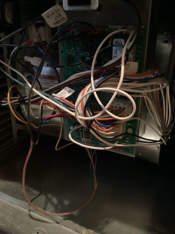 Completed comprehensive annual maintenance and Supertune service on 9-year-old Trane HVAC system, including both furnace and air conditioning units. Performed thorough inspection of control boards, electrical connections, and wiring harnesses within the control cabinet, verifying all connections were secure and properly labeled. Inspected outdoor condensing unit model 4TXCC005DS3HCAA (manufactured 2/2016, serial number 1608582R56), confirmed refrigerant charge levels, and verified all safety labels and warnings were intact and legible. System operating within manufacturer specifications with no deficiencies noted. Customer presented with preventive maintenance agreement options for continued service coverage.