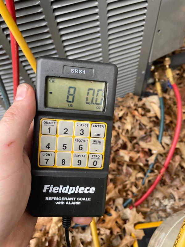 Completed evaporator coil replacement on Trane system under warranty due to no cooling condition. Purged nitrogen from system that was left in place during previous service visit, installed new evaporator coil and electronic expansion valve (EEV), and recharged system with R-22 refrigerant to proper specifications. System tested and operational upon completion with normal cooling restored.