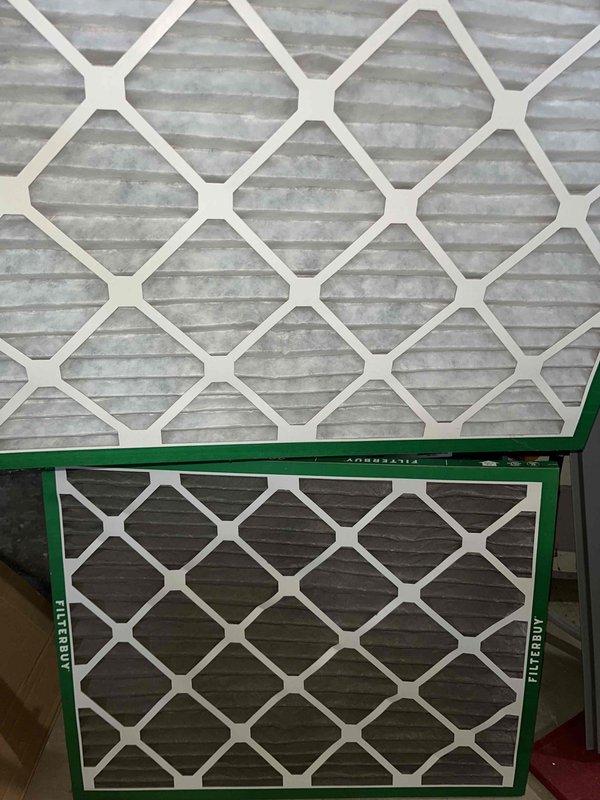 Completed comprehensive cooling system tune-up on single outdoor AC unit. Performed standard maintenance protocol including inspection of control board and electrical connections within air handler compartment, verified proper wiring integrity and circuit board functionality. Replaced dirty air filter with new unit, as evidenced by significant discoloration and debris accumulation on existing filter media. All system components operating within normal parameters upon completion of service.