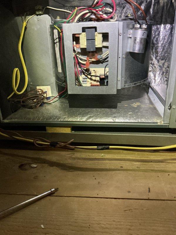 Completed preventative maintenance tune-up on two residential cooling systems aged 19 and 23 years. Performed comprehensive inspection of both units including electrical connections, contactors, capacitors, and compressor components. Inspected and evaluated air filtration systems at both return air locations, noting clean pleated filters in proper operating condition.