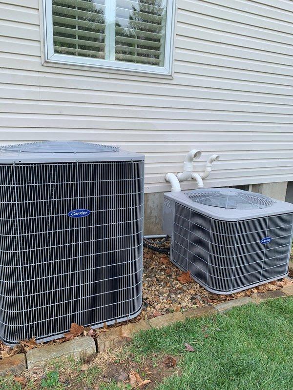 Replaced defective condenser fan motor and run capacitor on second floor air conditioning system. Removed failed components and installed new CFM with protective wire guard and matching capacitor to restore proper unit operation. Tested system operation and confirmed equipment running within normal parameters upon completion.