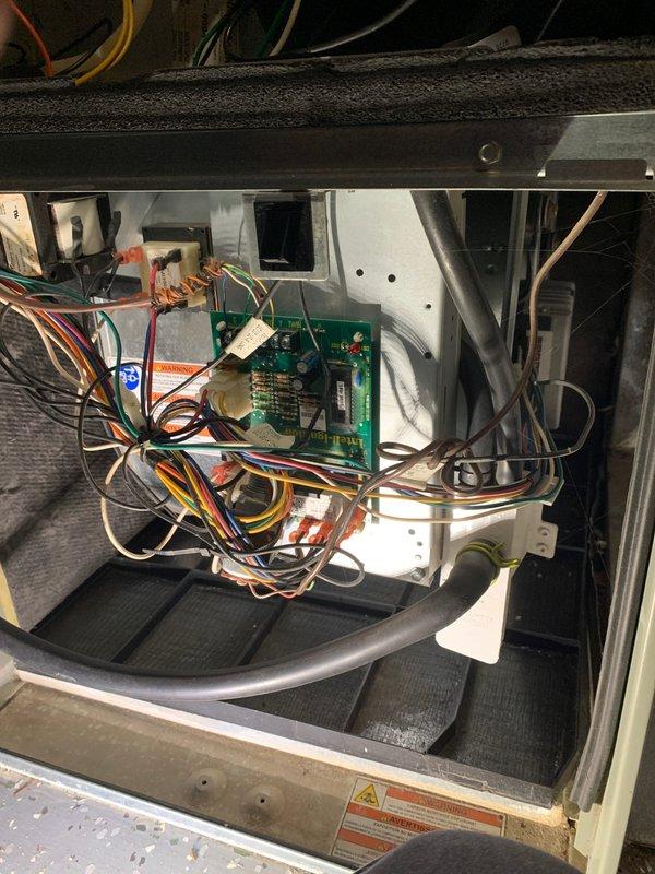 Completed comprehensive cooling maintenance on 6-year-old Trane system. Performed full system inspection including control board diagnostics, electrical connections verification, and condenser unit evaluation. Inspected and tested all wiring connections, circuit board components, and safety controls for proper operation. Cleaned condenser coil, checked refrigerant lines, and verified system operation. All components functioning within normal parameters; system operating efficiently with no issues identified.