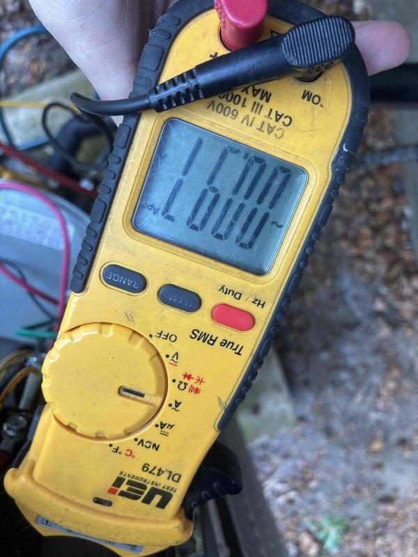 Completed preventative maintenance cooling tune-up on an 8-year-old ground-level unit. Performed comprehensive system inspection including electrical testing with multimeter, verified proper voltage readings, and inspected blower wheel assembly which showed clean operation with no debris accumulation or wear. All components functioning within normal parameters.
