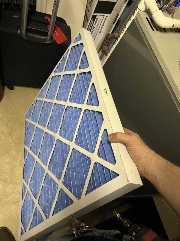 Completed preventive maintenance tune-up on single cooling unit. Inspected and replaced air filter, verified system electrical readings with clamp meter, and confirmed proper operation of all components. Unit operating within normal parameters with no issues identified.