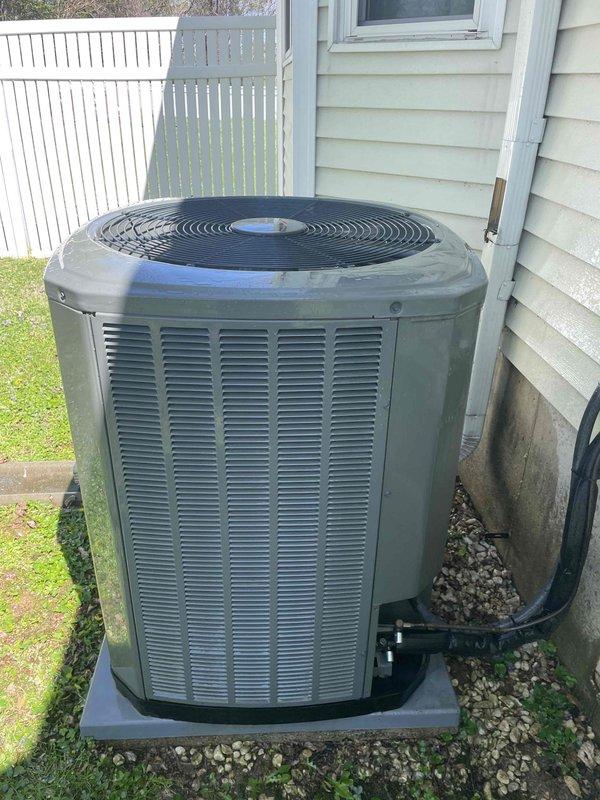 Completed comprehensive cooling tune-up on 3-year-old residential AC unit located on exterior pad. Performed standard maintenance protocol including system inspection, refrigerant line check, condenser coil evaluation, and air filter assessment. Unit operating within normal parameters with no deficiencies noted at time of service.