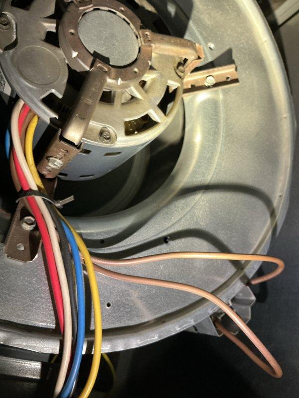 Completed comprehensive cooling maintenance on 15-year-old Trane system. Performed full AC tune-up including inspection of blower motor assembly and centrifugal fan wheel, verified proper operation of electrical connections and motor components, and replaced air filtration media. All mechanical components inspected and found operating within normal parameters, system confirmed working properly upon completion.