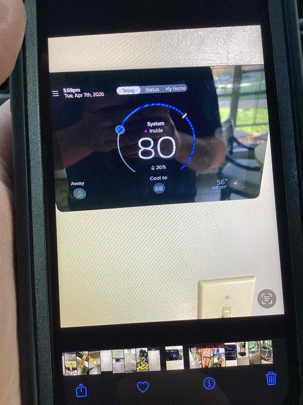 Responded to service call for furnace overheating issue on unit less than one year old located in basement. Upon inspection, found smart thermostat was set to cooling mode and calling for 68°F while system was displaying 80°F inside temperature. Verified all wiring connections at control board were secure and properly terminated. Reviewed thermostat programming and system settings with homeowner to ensure proper operation of new installation.