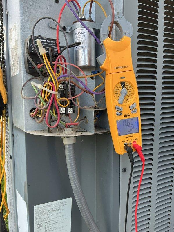 Completed comprehensive cooling system tune-up on single outdoor condensing unit located at side of residence. Performed standard preventive maintenance procedures including electrical diagnostics using digital multimeter to verify capacitor functionality, voltage readings, and overall system performance. All components inspected and found operating within normal parameters; unit tested and left in proper working condition.