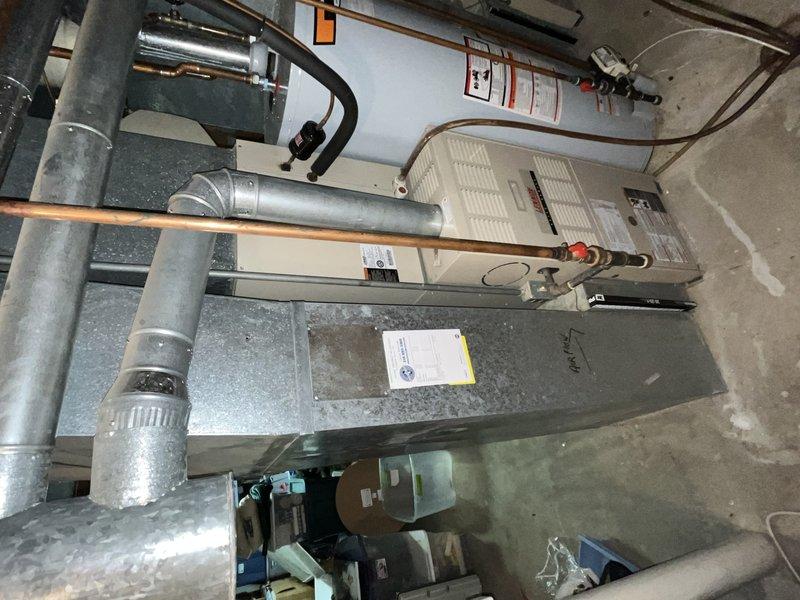 Completed comprehensive cooling tune-up and preventative maintenance on two 10-year-old residential air conditioning units located on the side of the property. Performed full system inspection on both outdoor condensing units and indoor air handler, including filter evaluation, refrigerant line inspection, electrical connection verification, and component testing to ensure optimal performance for the cooling season.