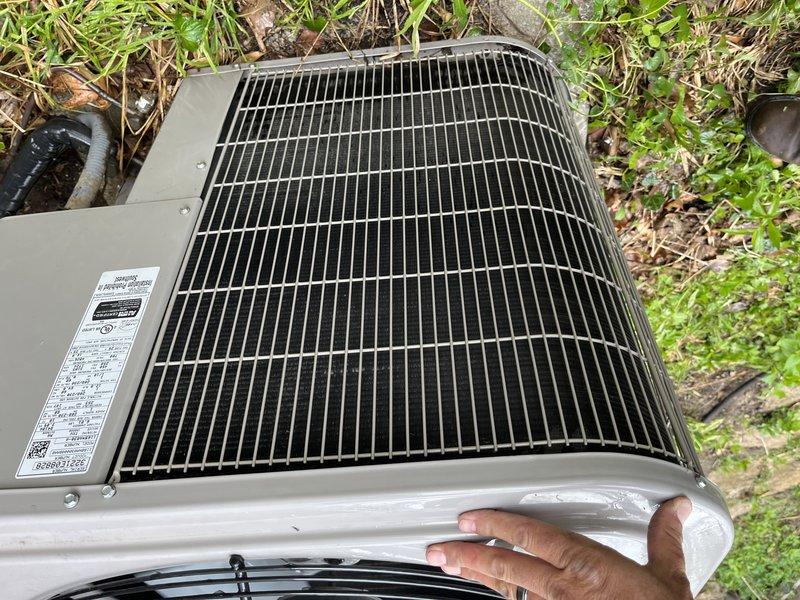 Completed comprehensive tune-up service on two residential air conditioning systems (4 and 6 years old). Performed standard maintenance procedures including electrical testing with Fluke SC260 meter, inspected outdoor condenser units, verified system operations, and documented equipment condition through photographic records. Both units found to be in operational condition with no immediate repairs required.