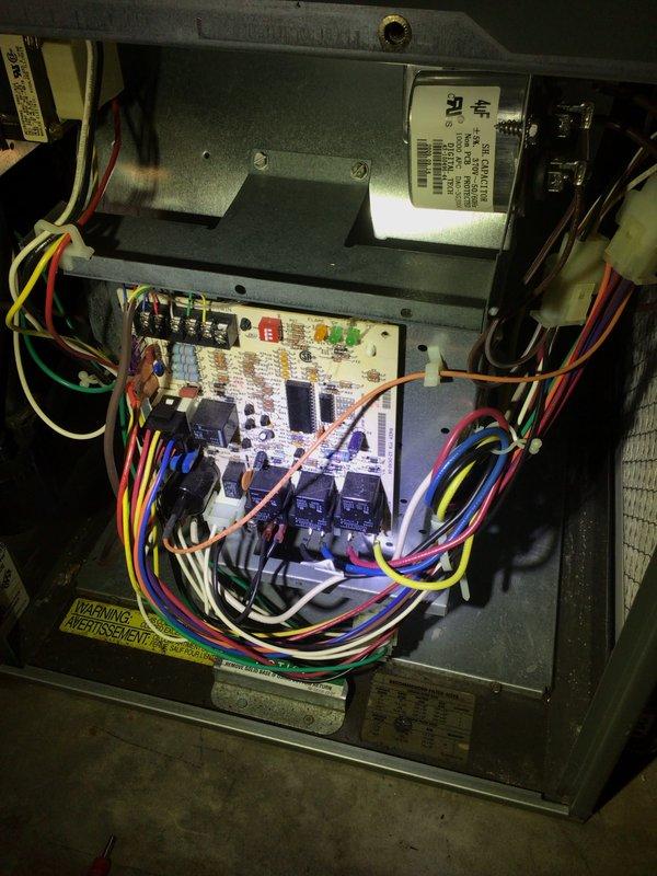 Completed comprehensive cooling maintenance on 9-year-old AC system. Performed standard tune-up procedures including inspection of thermostat operation (Emerson digital unit maintaining proper setpoint differential), electrical control panel assessment showing all relays and contactors functioning correctly, and verification of all wire terminations secure. System operating within normal parameters with no deficiencies noted.