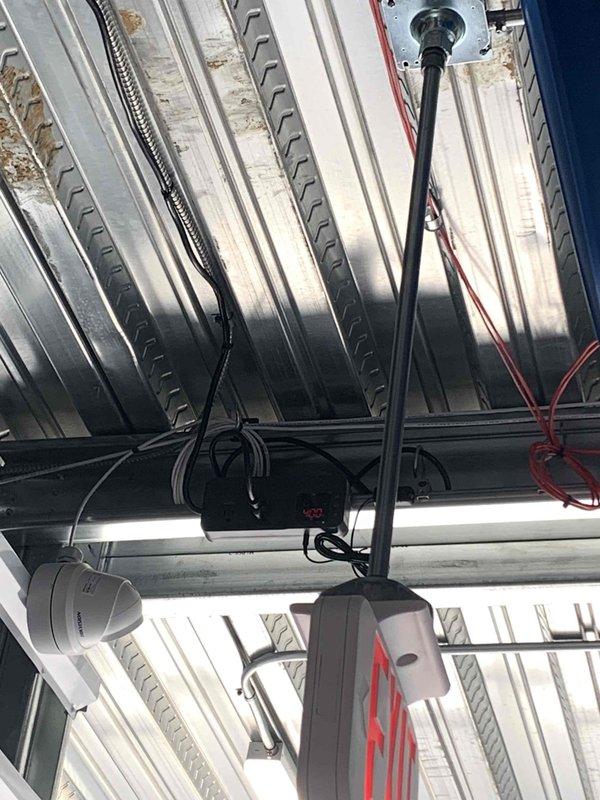 Conducted electrical estimate for commercial ceiling fan installations on second and third floors. Assessed existing electrical infrastructure including main distribution panel with 20-circuit capacity and verified adequate breaker availability for new fixture loads. Evaluated ceiling mounting conditions with exposed corrugated metal decking and existing electrical routing pathways. Documented current wiring configuration and mounting hardware requirements for fan installations. Customer to provide fan fixtures for subsequent installation scheduling.