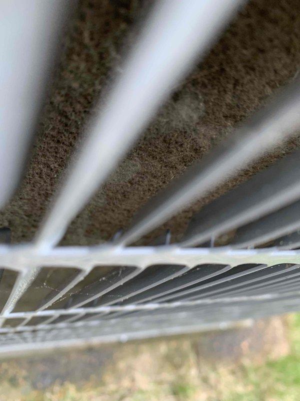 Responded to service call for non-operational air conditioning system. Upon inspection, discovered evaporator coil and air filter heavily contaminated with dust, dirt, and debris buildup, significantly restricting airflow and preventing proper system operation. Documented existing conditions and contacted appropriate personnel regarding pricing for necessary cleaning and maintenance services.