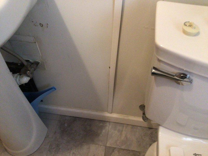 Responded to service call for clogged bathroom sink on second floor hallway bathroom. Upon arrival, assessed the pedestal sink and determined blockage in drain line. Removed obstruction from drain assembly using appropriate plumbing tools. Tested water flow and drainage to confirm proper operation. Inspected visible plumbing connections beneath sink to ensure no leaks or additional issues. Left fixture in full working order with clear drainage.