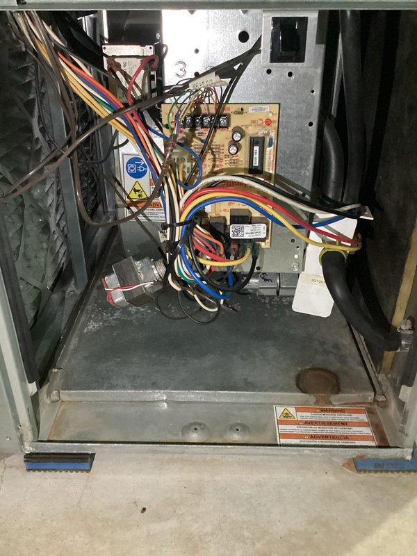 Completed comprehensive cooling maintenance tune-up on 15-year-old air conditioning system. Performed standard preventive maintenance procedures including inspection of outdoor condenser unit, electrical connections, control board, and wiring harness. System tested and confirmed operational with all components functioning within normal parameters.