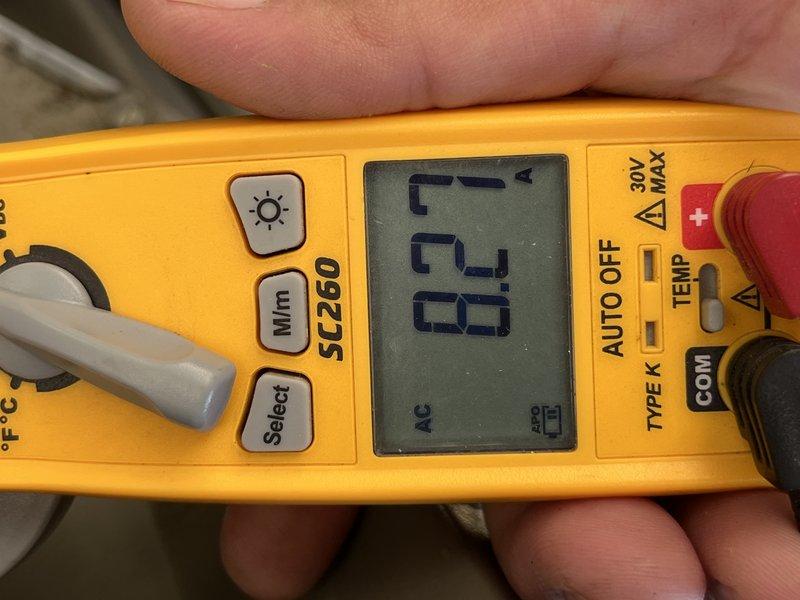 Completed comprehensive cooling maintenance on two 9-year-old air conditioning systems. Performed standard AC tune-up procedures including system inspection, electrical testing with multimeter to verify proper voltage and amperage readings, filter replacement, coil cleaning, refrigerant level verification, and condensate drain inspection. Both systems tested and confirmed operational with all components functioning within manufacturer specifications.