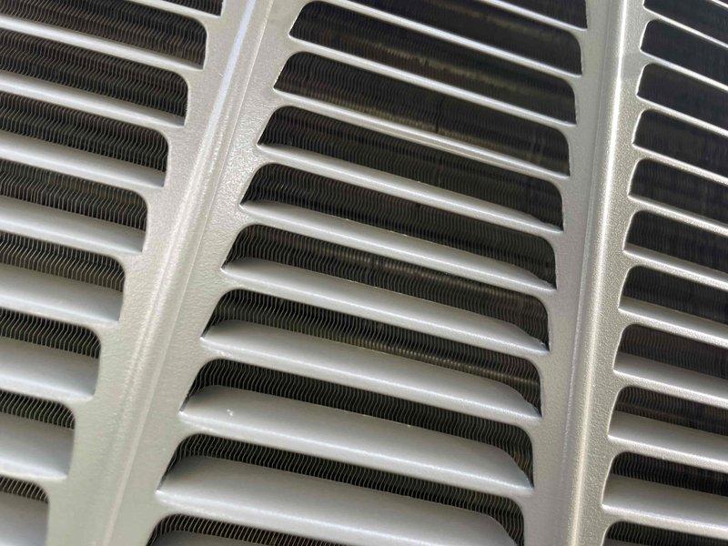 Completed comprehensive cooling maintenance on 2-year-old Lennox system. Inspected condenser coil fins which were found clean and properly aligned with no damage or debris accumulation. Verified blower assembly operation and inspected interior components including fan wheel, motor mount, and drain pan which showed normal condensation with no blockages or excessive wear. System tested and confirmed operating within normal parameters.