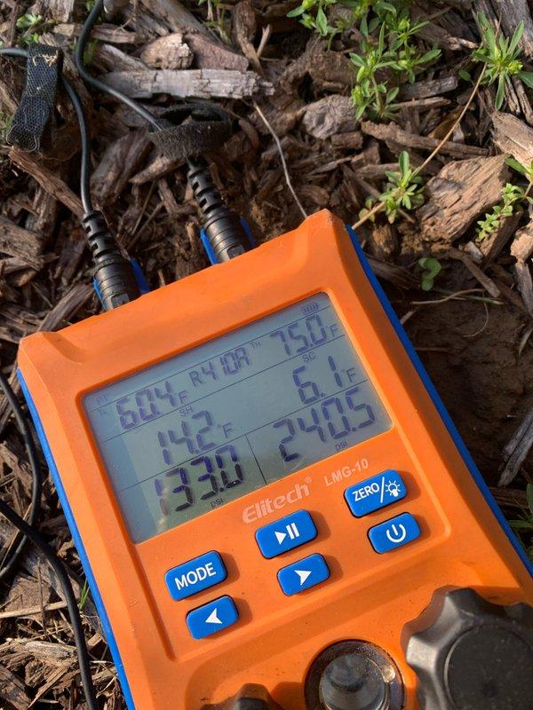 Completed comprehensive tune-up service on two 6-year-old residential air conditioning systems with condensing units located at ground level in backyard. Performed standard preventive maintenance procedures including temperature differential measurements across evaporator coils, electrical system inspection, capacitor testing and verification, and visual inspection of all major components. Both units tested within normal operating parameters and are functioning properly for the cooling season.