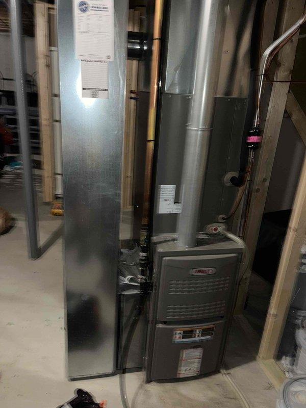 Responded to service call for 9-year-old air conditioning system experiencing excessive noise and inadequate cooling performance. Upon inspection, noted air filter had become heavily soiled within 3-4 weeks of replacement, indicating potential airflow restriction or indoor air quality issues. Evaluated Lennox furnace and air handler assembly, inspected ductwork connections and Aprilaire humidifier integration for proper operation. Diagnosed cooling system malfunction, addressed noise concerns, and restored unit to proper working condition. Recommended monitoring filter condition more frequently to identify source of accelerated contamination.