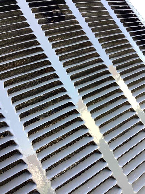 Completed routine cooling system tune-up and maintenance on dual HVAC systems (3-year-old Emerson and 3-year-old Trane units). Performed comprehensive inspection of both outdoor condensing units, including cleaning of evaporator coils which showed moderate accumulation of dirt, dust, and environmental debris between aluminum fins. Verified refrigerant line connections and inspected copper linesets for proper insulation and signs of wear. Checked electrical connections and tested system operations. Inspected indoor air return grilles and verified proper airflow throughout the system. Both units operational and ready for cooling season.