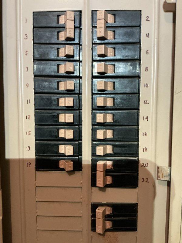Responded to service call for non-functioning electrical outlets and light fixtures in living room, kitchen, and bathroom. Upon inspection, identified tripped circuit breakers in the main electrical panel affecting multiple circuits. Reset affected breakers, restored power to the living room outlet, kitchen sink light fixture, and bathroom vanity light fixture, and verified proper operation of all components.