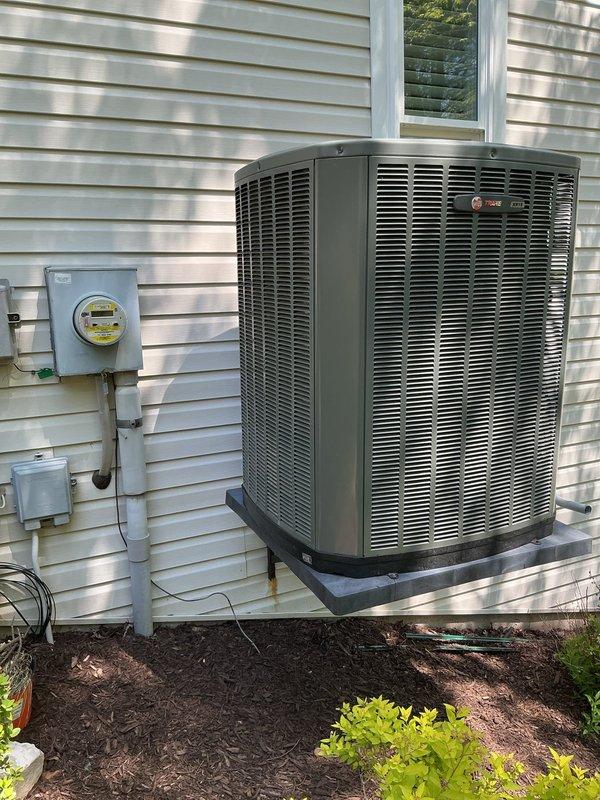 Completed comprehensive electrical inspection of residential property exterior. Evaluated electrical meter installation, service entrance equipment, and associated conduit connections for code compliance and safety. Inspected HVAC disconnect, grounding system, and weatherhead components; documented existing conditions with photographs showing meter enclosure, service panel connections, and outdoor equipment electrical supply. All systems found to be functioning properly with no immediate safety concerns identified.