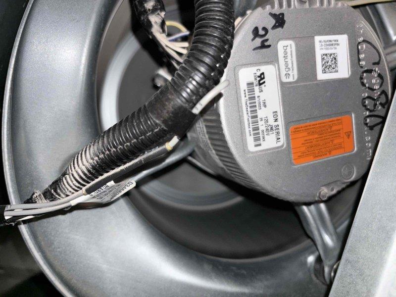 Completed annual cooling maintenance tune-up on HVAC system. Performed comprehensive inspection of blower motor assembly, verified proper operation and electrical connections, and replaced dirty air filter with visible dust accumulation. System tested and confirmed operating within normal parameters.