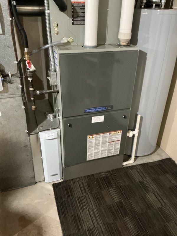 Completed comprehensive tune-up service on a 12-year-old residential air conditioning system as part of Home Depot maintenance program. Performed standard preventive maintenance procedures on both indoor American Standard furnace/air handler unit and outdoor condenser unit, including inspection of all major components, verification of proper airflow, and system operational testing. Inspected and confirmed air filter condition within acceptable parameters for continued operation.