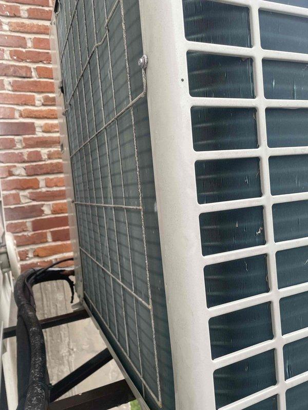Completed comprehensive cooling tune-up on outdoor AC unit, including inspection of condenser coil and fins, verification of refrigerant lines and insulation integrity, and air filter evaluation. Unit showed normal wear with minor dirt accumulation on condenser fins; all components operating within manufacturer specifications. System tested and confirmed ready for cooling season operation.