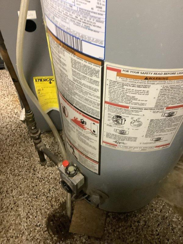 Replaced leaking residential water heater with new 50-gallon gas tall tank unit. Removed existing failed water heater, installed replacement unit with proper gas connections, water supply lines, temperature and pressure relief valve, and seismic safety strapping per code requirements. Verified all connections for proper operation and tested unit for leaks prior to completion.