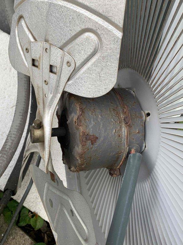Completed comprehensive cooling maintenance and tune-up on 16-year-old air conditioning system. Performed standard preventative maintenance procedures including inspection of indoor air handler with blower motor assembly and outdoor condenser unit. Interior components showed typical dust accumulation which was addressed during service. Outdoor compressor motor exhibited significant surface corrosion consistent with age and weather exposure, though unit remains operational. Inspected condenser coil fins, refrigerant lines, electrical connections, and mounting hardware. System tested and confirmed operational at completion of maintenance service.