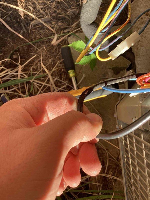 Responded to no cooling call on 10+ year old heat pump system. Upon inspection, found failed run capacitor preventing compressor operation. Replaced defective capacitor, verified proper amperage draw and system operation. Unit tested and confirmed cooling properly at time of departure.